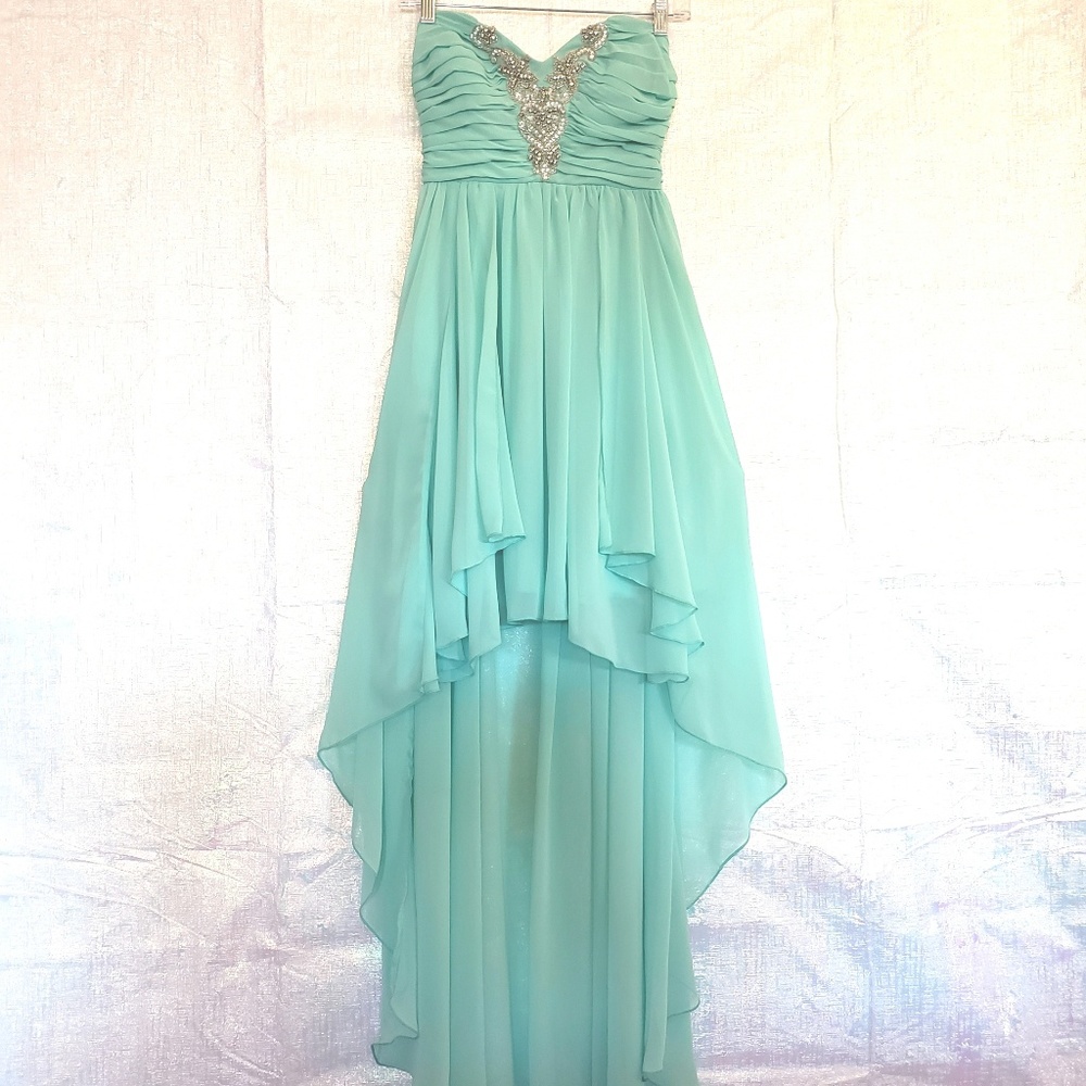 Jodi Kristopher Strapless Formal Dress